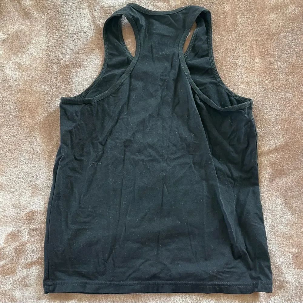 Black Sleeveless Girl’s Top Racerback Athletic Muscle Workout Shirt Size 3XL - Picture 3 of 3